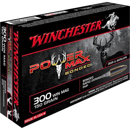 Balle De Chasse Winchester Power-Max Bonded - 150Gr - Calibre 300 Win Mag