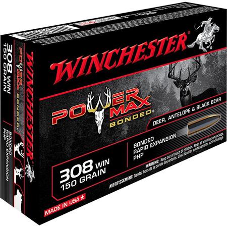 Balle De Chasse Winchester Power-Max Bonded - 150Gr - Calibre 308 Win