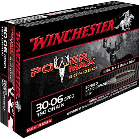 Balle De Chasse Winchester Power-Max Bonded - 180Gr - Calibre 30-06 Sprg