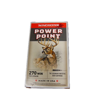 Balle De Chasse Winchester Power Point - 150Gr - Calibre 270 Win - Cx2704