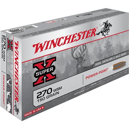 Balle De Chasse Winchester Power Point - 150Gr - Calibre 270 Wsm