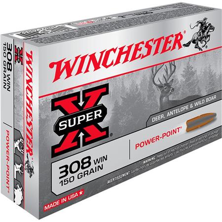 Balle De Chasse Winchester Power Point - 150Gr - Calibre 308 Win