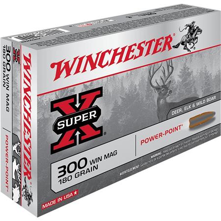 Balle De Chasse Winchester Power Point - 180Gr - Calibre 300 Win Mag