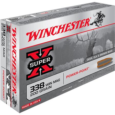 Balle De Chasse Winchester Power Point - 200Gr - Calibre 338 Win Mag