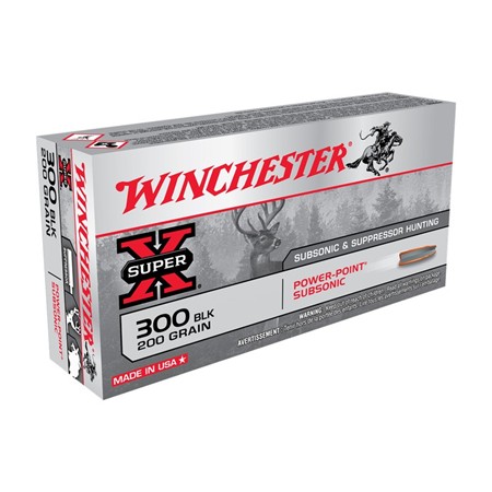 Balle De Chasse Winchester Subsonic - 200Gr - Calibre 300 Aac Blackout