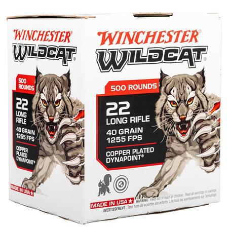 Balle De Chasse Winchester Wildcat Dynapoint - 40G - Calibre 22Lr