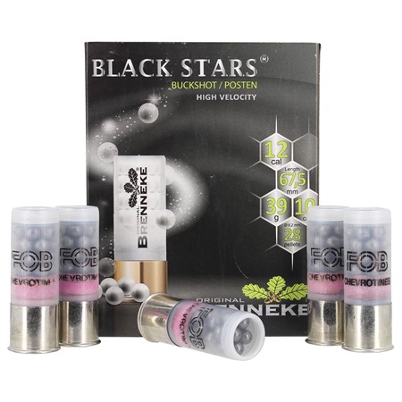 Balle De Fusil Brenneke Black Stars Buckshot - 39G - Calibre 12