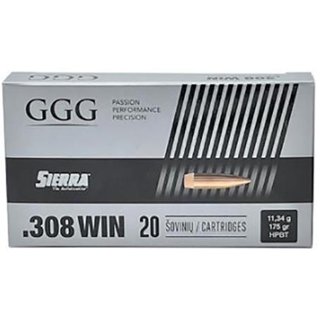 Balles Ggg Hpbt Sierra Matchking - 175Gr - Calibre 308 Winchester