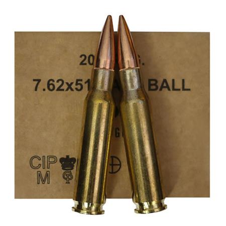 Balles Ggg Nato Ball - 147Gr - Calibre 308 Winchester