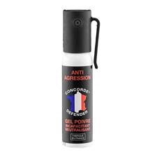 LOT de 4 Bombes Anti-Agression GEL POIVRE et GAZ , CONCORDE