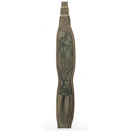 BRETELLE RISERVA POUR CARABINE AVEC 2 TUBES NÉOPRÈNE - VERT/MARRON