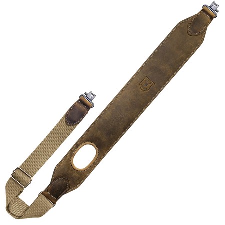 Bretelle Riserva Pour Carabine Avec Grenadière Trou De Pouce Silicone - Marron