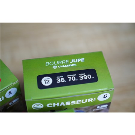 CARTOUCHE DE CHASSE CHASSEUR.COM BOURRE JUPE - 36G - CALIBRE 12