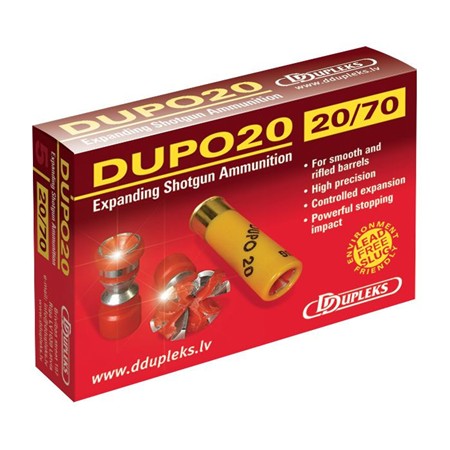 Cartouche De Chasse Ddupleks Dupo 20 - Calibre 20/70