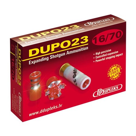 Cartouche De Chasse Ddupleks Dupo 23 - Calibre 16/70