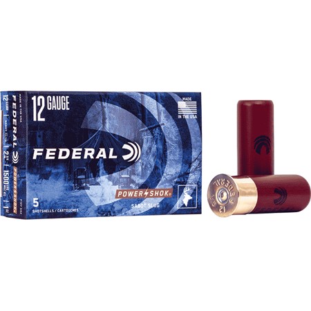 Cartouche De Chasse Federal Power-Shok Rifled Slug Pointe Creuse - 28Gr - Calibre 12