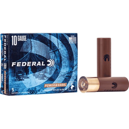 Cartouche De Chasse Federal Power-Shok Rifled Slug Pointe Creuse - 49Gr - Calibre 10