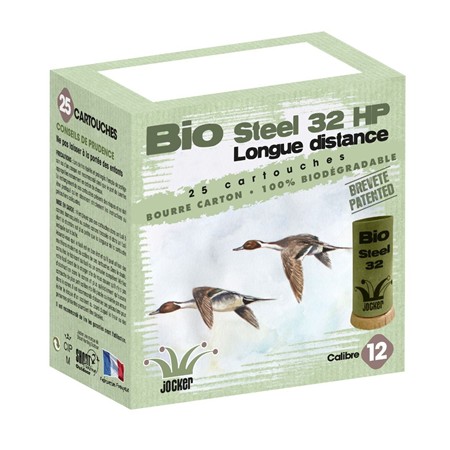 Cartouche De Chasse Jocker Bio Iso Steel 32 - 32G - Calibre 12