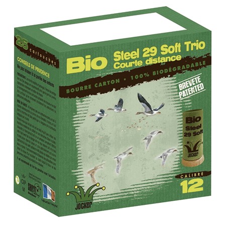 Cartouche De Chasse Jocker Bio Steel 29 Soft Trio - 29G - Calibre 12