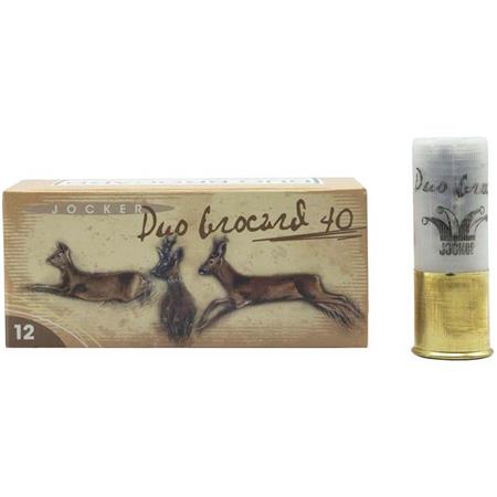 Cartouche De Chasse Jocker Duo Brocard 40 - 38G - Calibre 12