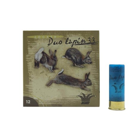 Cartouche De Chasse Jocker Duo Lapin - 33G - Calibre 12