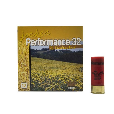 Cartouche De Chasse Jocker Performance - 32G - Calibre 12