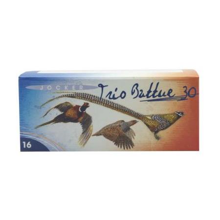 Cartouche De Chasse Jocker Trio Battue 30 Bj - 30G - Calibre 16