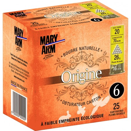 Cartouche De Chasse Mary Arm Origine 26 - 26G - Calibre 20