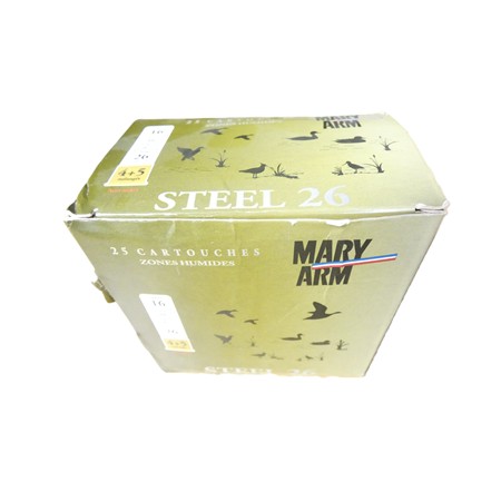 Cartouche De Chasse Mary Arm Steel 26 - 26G - Calibre 16 - N°4+5