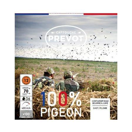 Cartouche De Chasse Prevot 100% Pigeon - 28G - Calibre 20/70