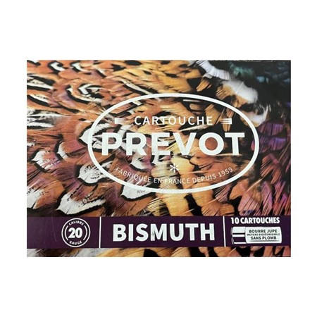 Cartouche De Chasse Prevot Bismuth Bourre Grasse - 24G - Calibre 20