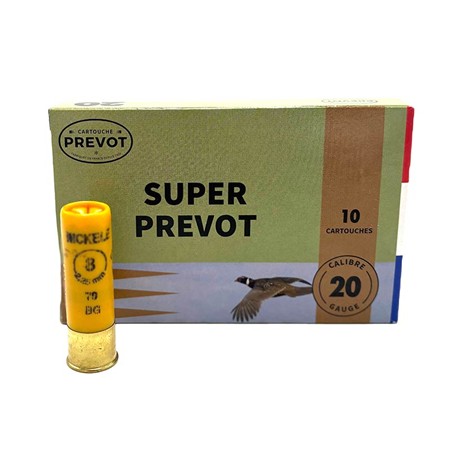Cartouche De Chasse Prevot Super Nickelé Bourre Grasse - 28G - Calibre 20