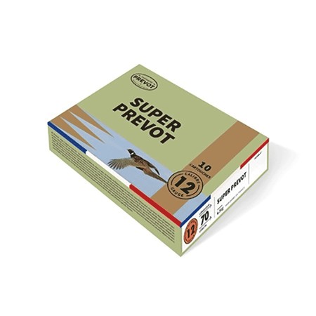 Cartouche De Chasse Prevot Super Nickelé Bourre Grasse - 34G - Calibre 12