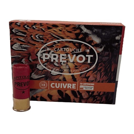 Cartouche De Chasse Prevot Tradition Cuivre Pla Bourre Grasse Green - 22G - Calibre 20