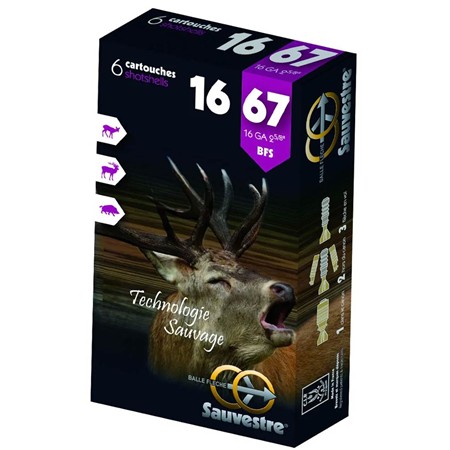 Cartouche De Chasse Sauvestre Bfs - 22.5G - Calibre 16/67