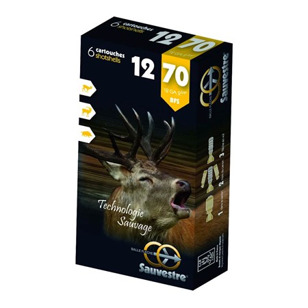 CARTOUCHE DE CHASSE SAUVESTRE BFS - 26G - CALIBRE 12/70