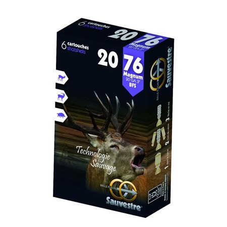 Cartouche De Chasse Sauvestre Bfs - 26G - Calibre 20/76