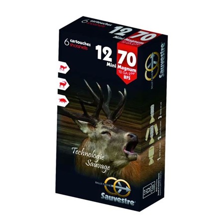 Cartouche De Chasse Sauvestre Mini Mag Ogive Bfs - 22.5G - Calibre 12/70