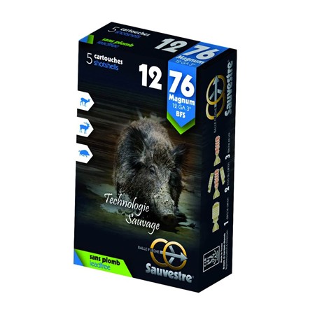 Cartouche De Chasse Sauvestre Sans Plomb Bfs - 21G - Calibre 12/76