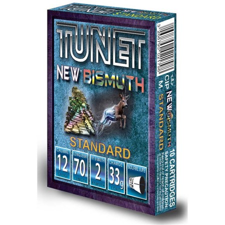 Cartouche De Chasse Tunet Bismuth Chevreuil Std - 33G - Calibre 12
