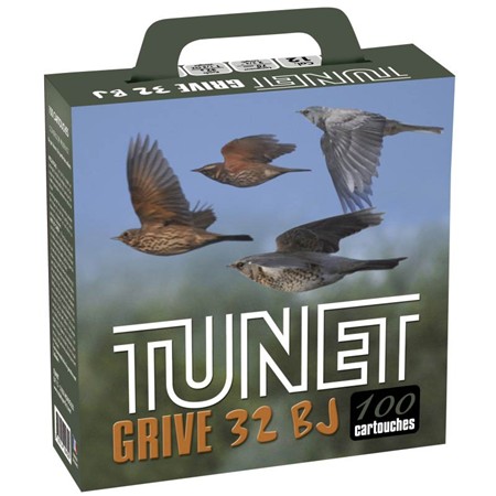 Cartouche De Chasse Tunet Grive Pack Carton X 100 - 32G - Calibre 12