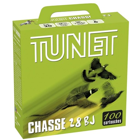 Cartouche De Chasse Tunet Pack Boîte Plastique X100 - 28G - Calibre 20