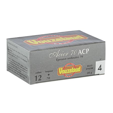 CARTOUCHE DE CHASSE VOUZELAUD ACIER 70 ACP HAUTES PERFORMANCES - CALIBRE 12/70