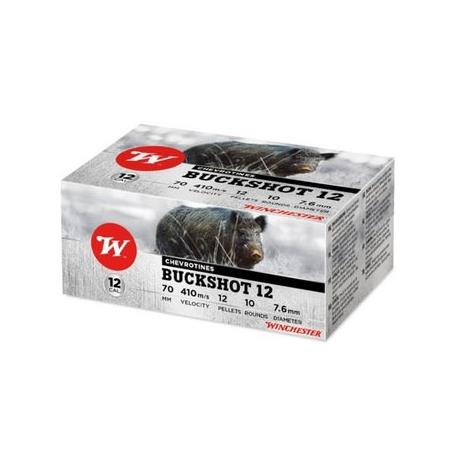 Cartouche De Chasse Winchester Buckshot Chevrotine Bourre Bior - 12G - Calibre 12