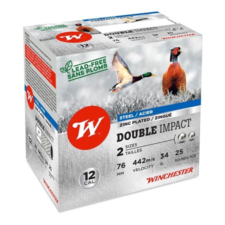 Cartouche De Chasse Winchester Double Impact - 34G - Calibre 12