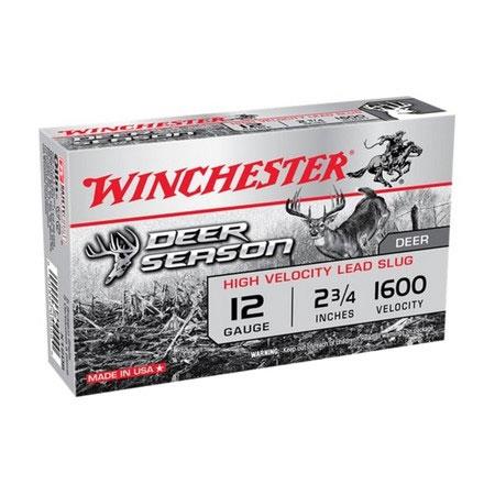 Cartouche De Chasse Winchester Slug Deer Season Demi-Blindée - 35G - Calibre 12