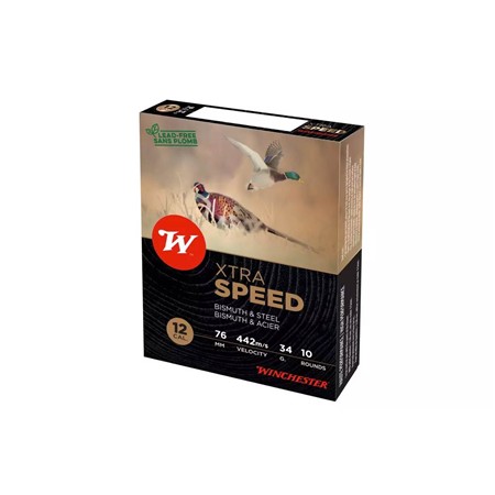 Cartouche De Chasse Winchester Xtra Speed Acier Bismuth - 34G - Calibre 12