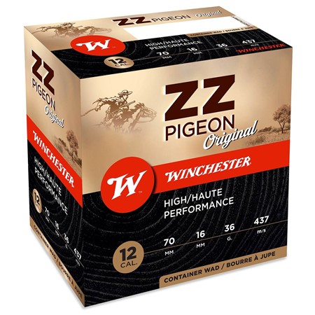 CARTOUCHE DE CHASSE WINCHESTER ZZ PIGEON G2 - 36G - CALIBRE 12
