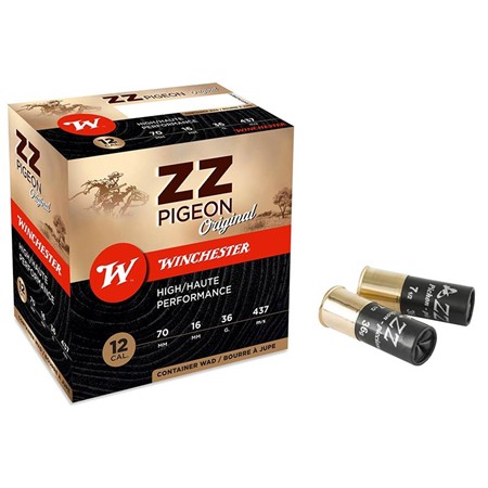 Cartouche De Chasse Winchester Zz Pigeon G2 - 36G - Calibre 12