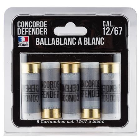 CARTOUCHES À BLANC CONCORDE DEFENDER BALLABLANC - CALIBRE 12/67
